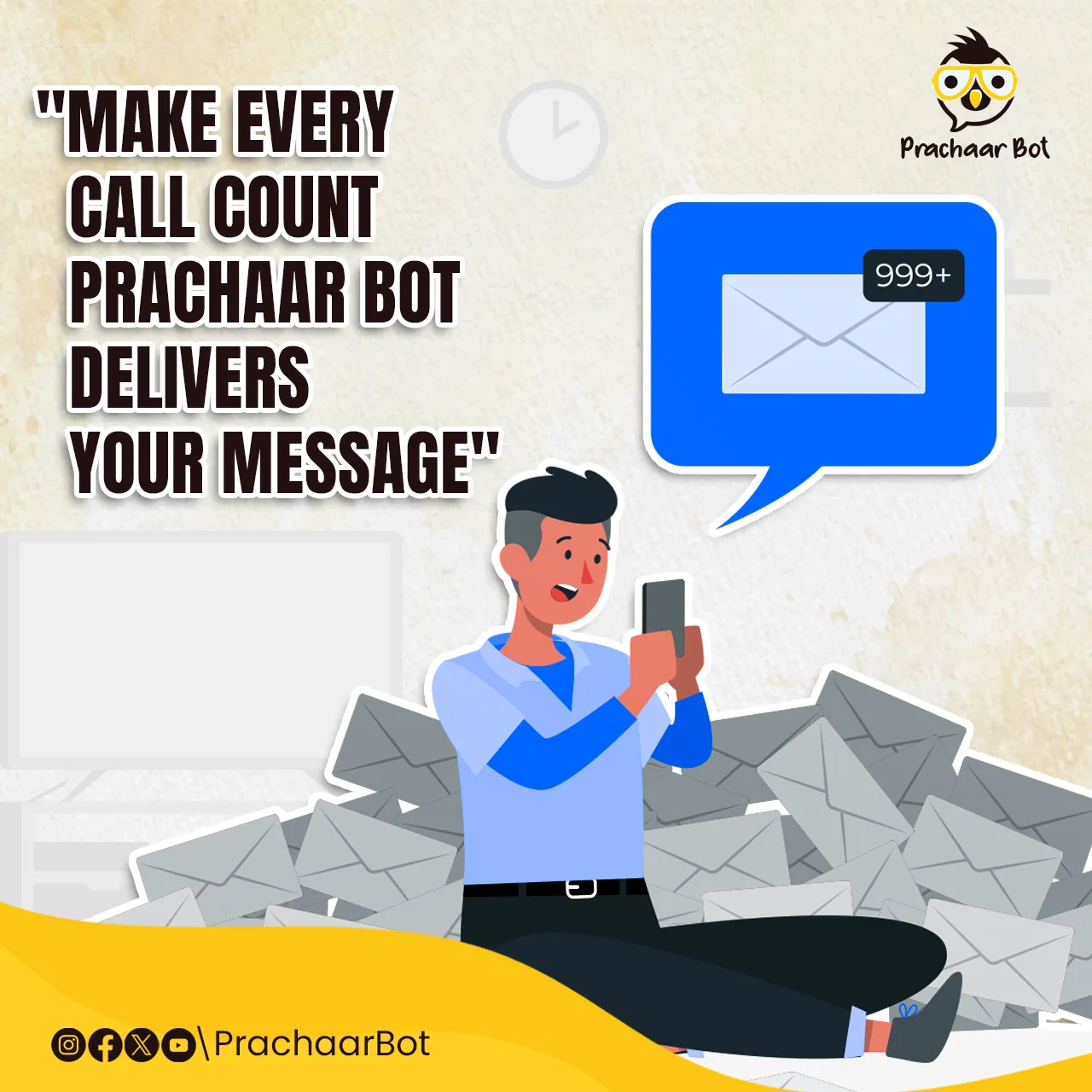 social media creative prachaarbot