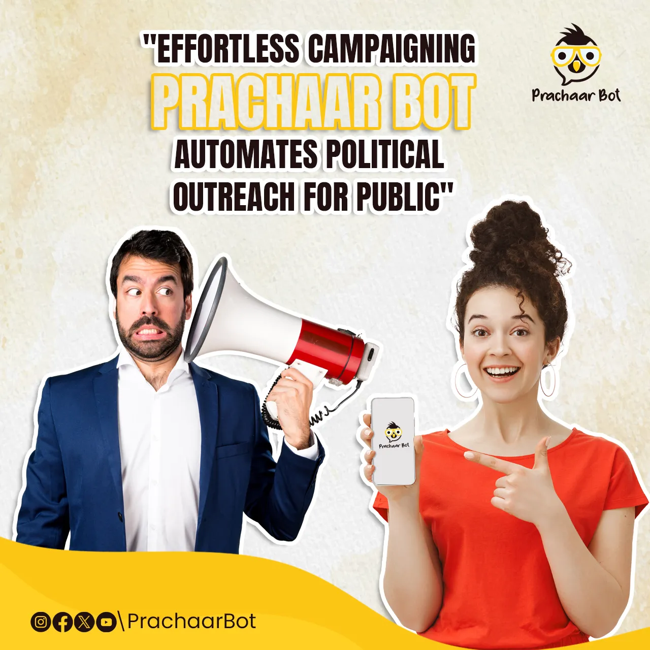 social media creative prachaarbot