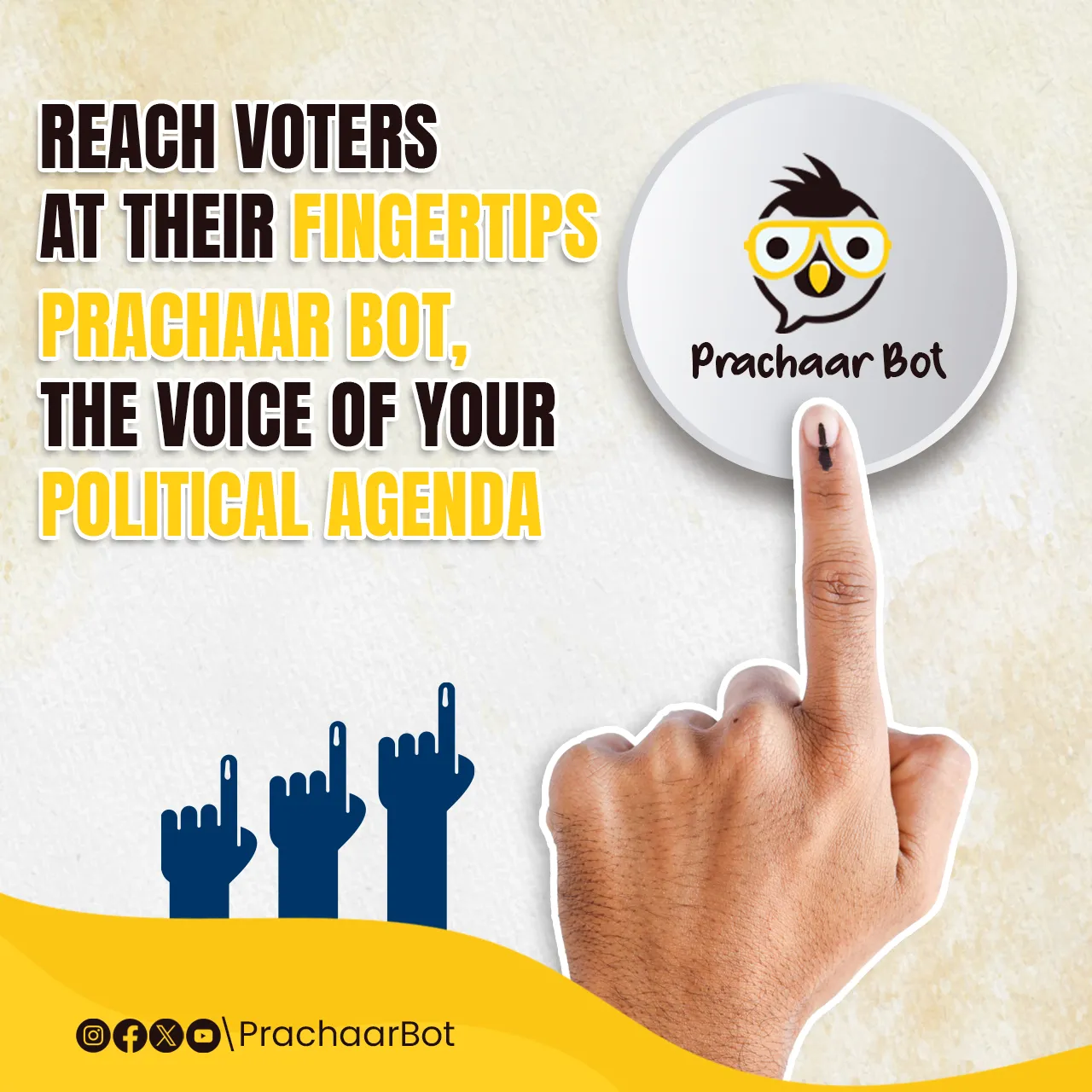 social media creative prachaarbot