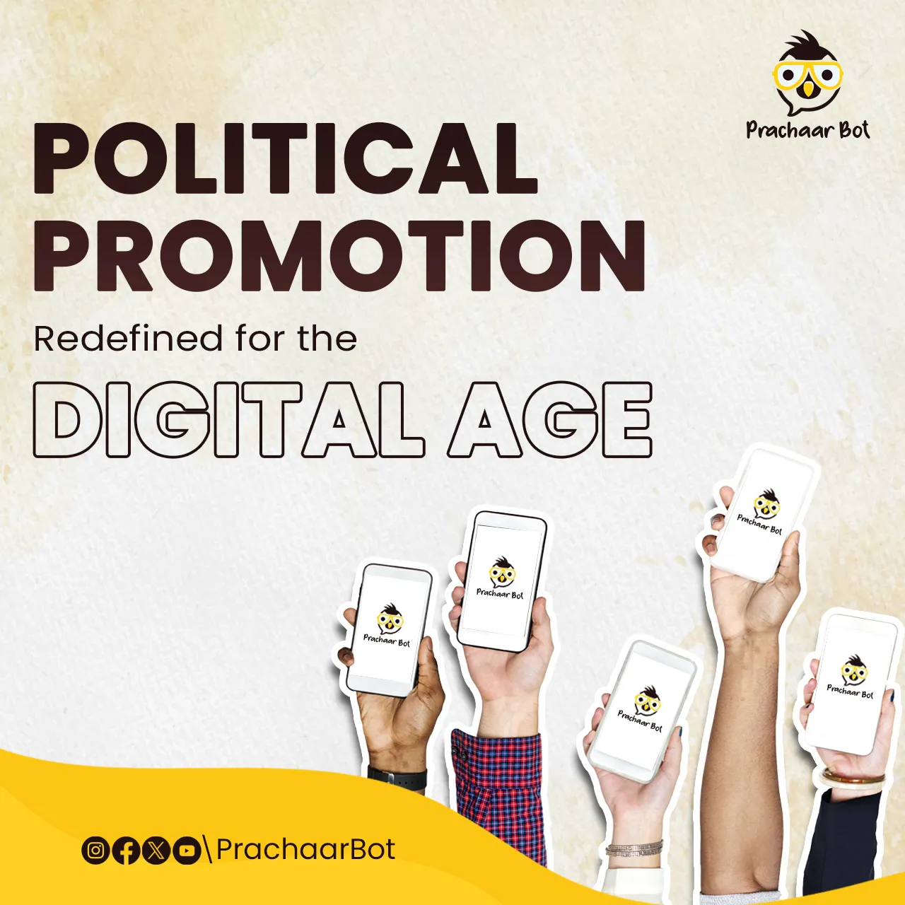 social media creative prachaarbot