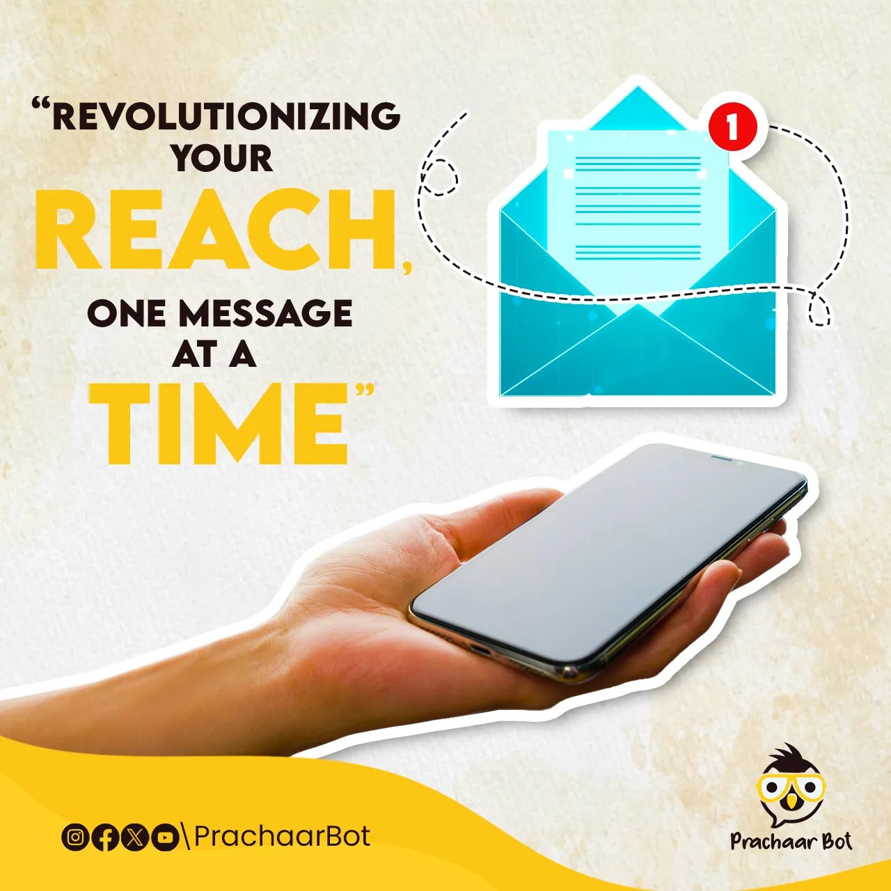 social media creative prachaarbot