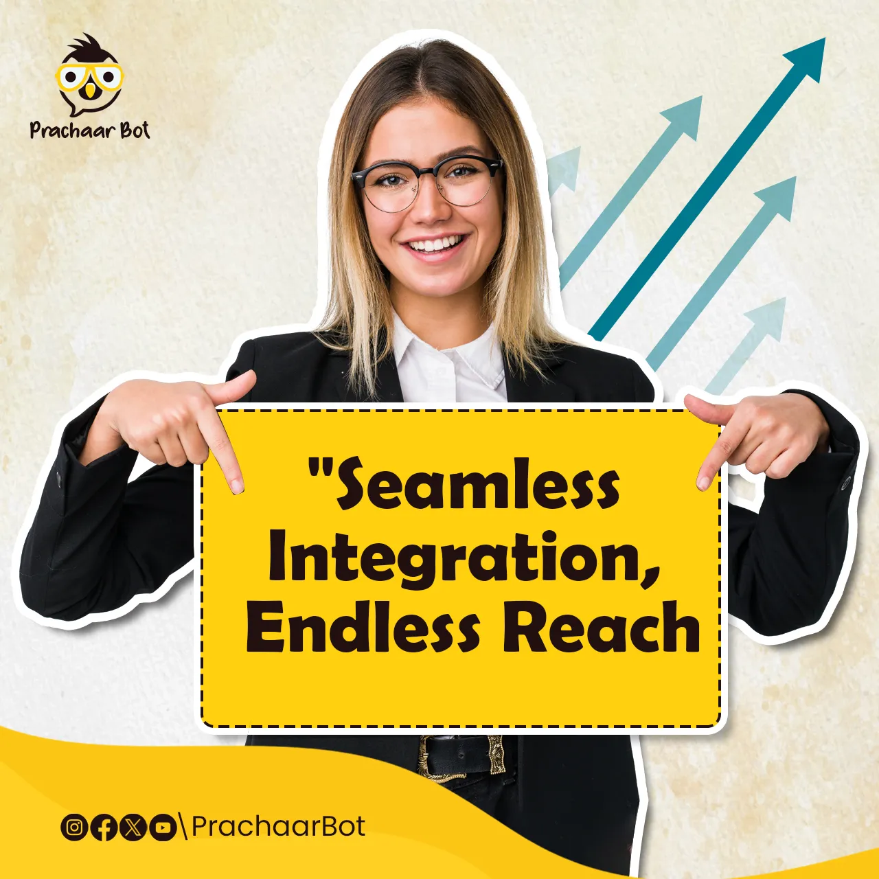 social media creative prachaarbot