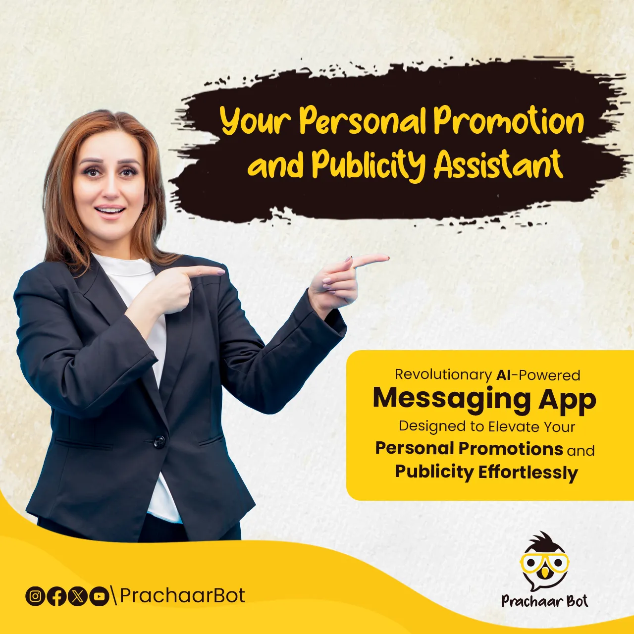 social media creative prachaarbot